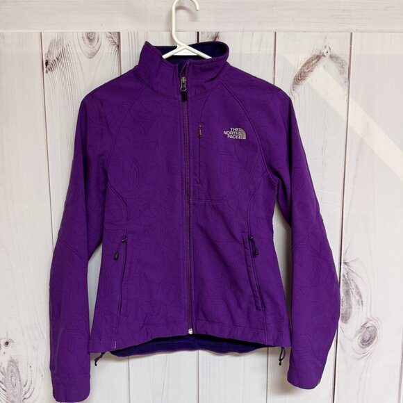 The North Face Apex Bionic Jacket Women’s Small Purple Floral GUC - Picture 1 of 14